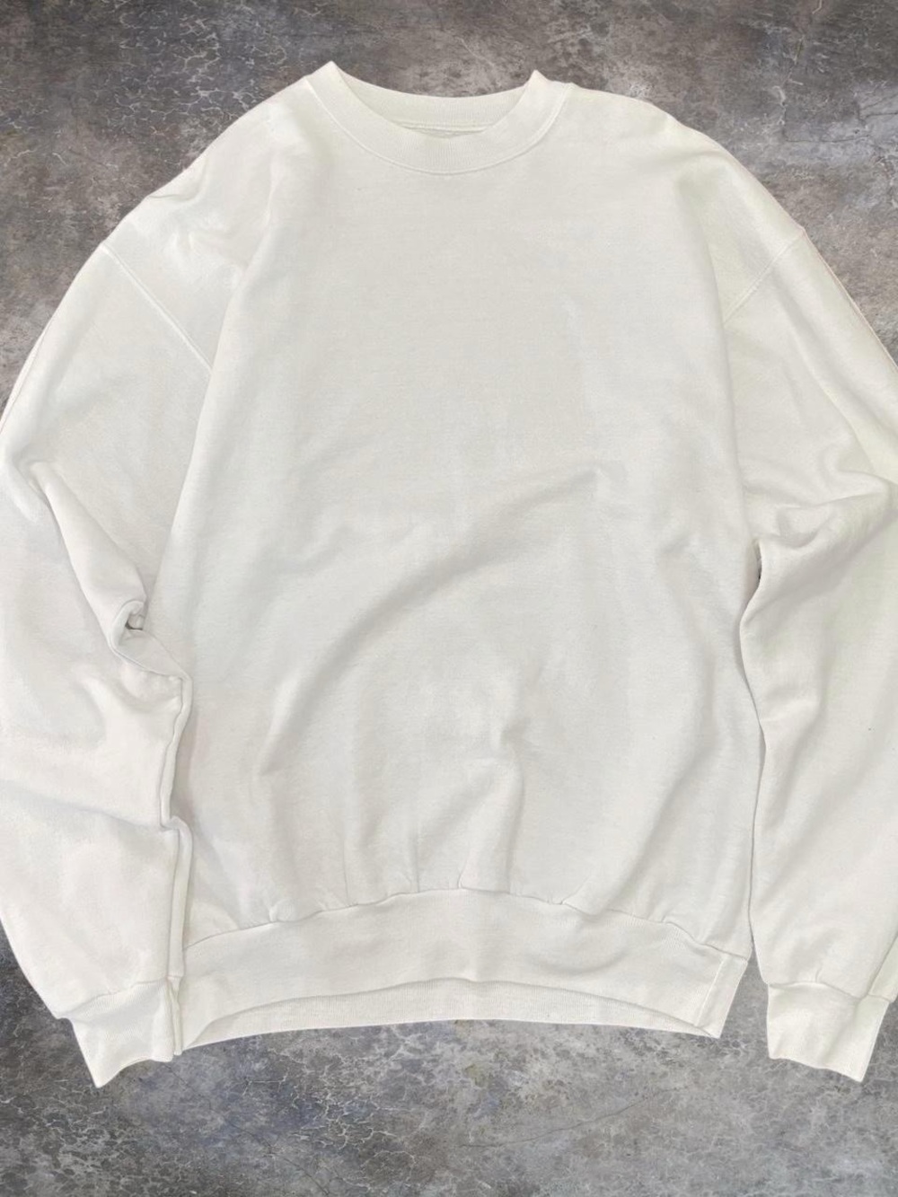 Hanes White Men's Crewneck Sweatshirt